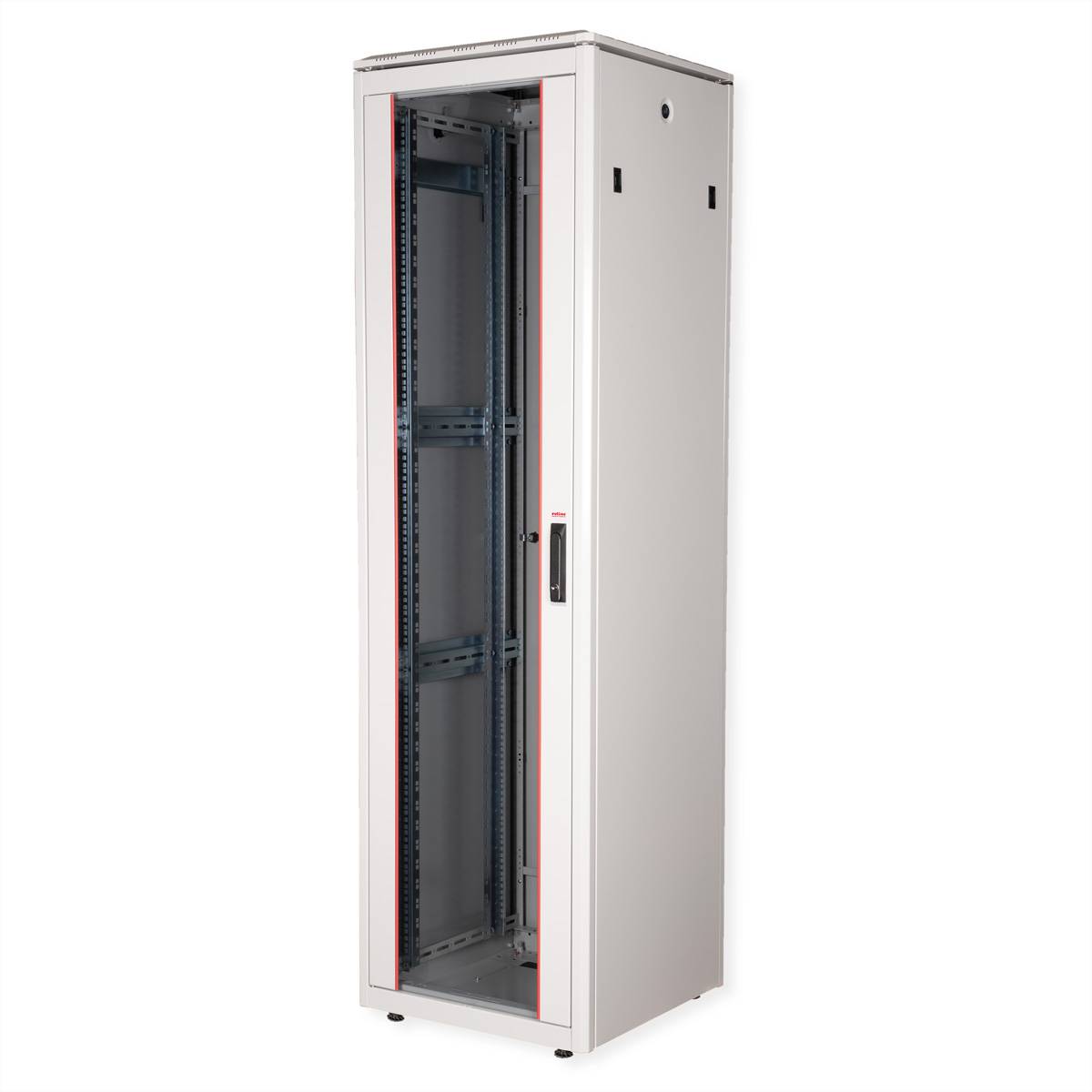 ROTRONIC-SECOMP - Roline Pro - Schrank Netzwerkschrank - mit Glastür, 600 x 600 mm (B x T)
