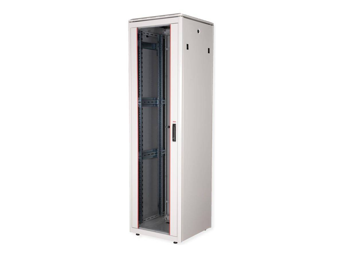 ROTRONIC-SECOMP - Roline Pro - Schrank Netzwerkschrank - mit Glastür, 600 x 600 mm (B x T)