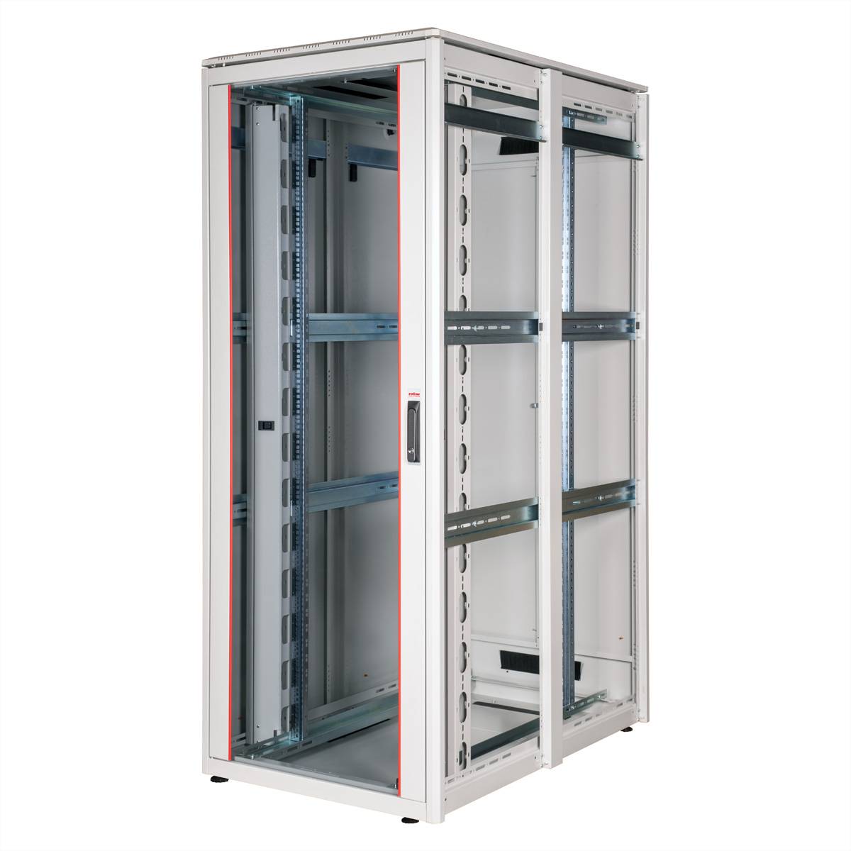 ROLINE 19-Zoll Netzwerkschrank Pro 42 HE, 800x1200 BxT Glastür grau