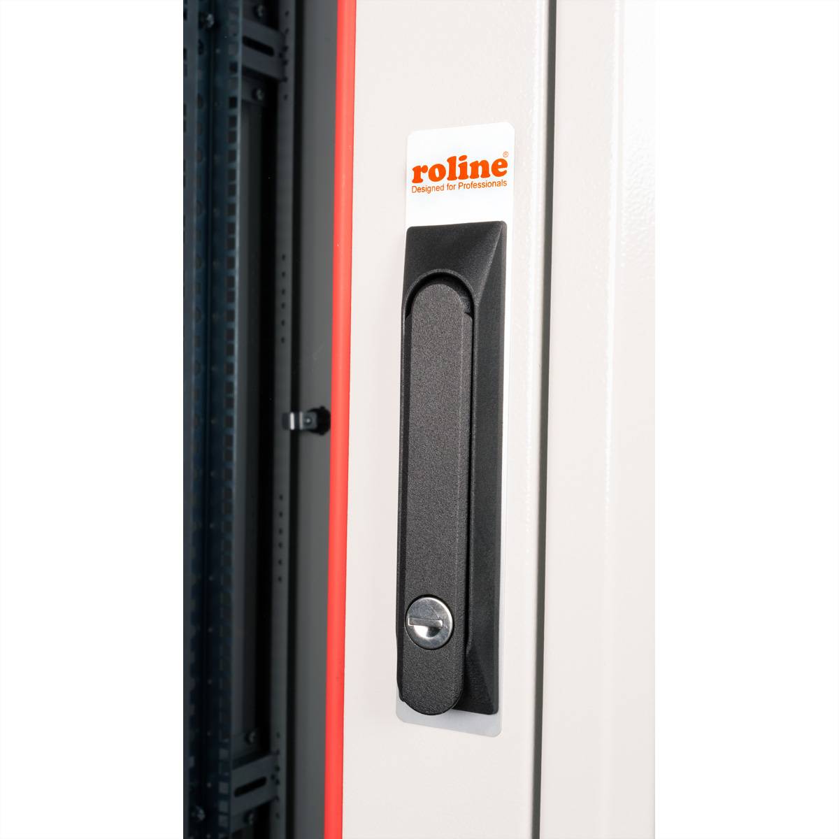ROLINE 19-Zoll Netzwerkschrank Pro 47 HE, 600x600 BxT Glastür grau