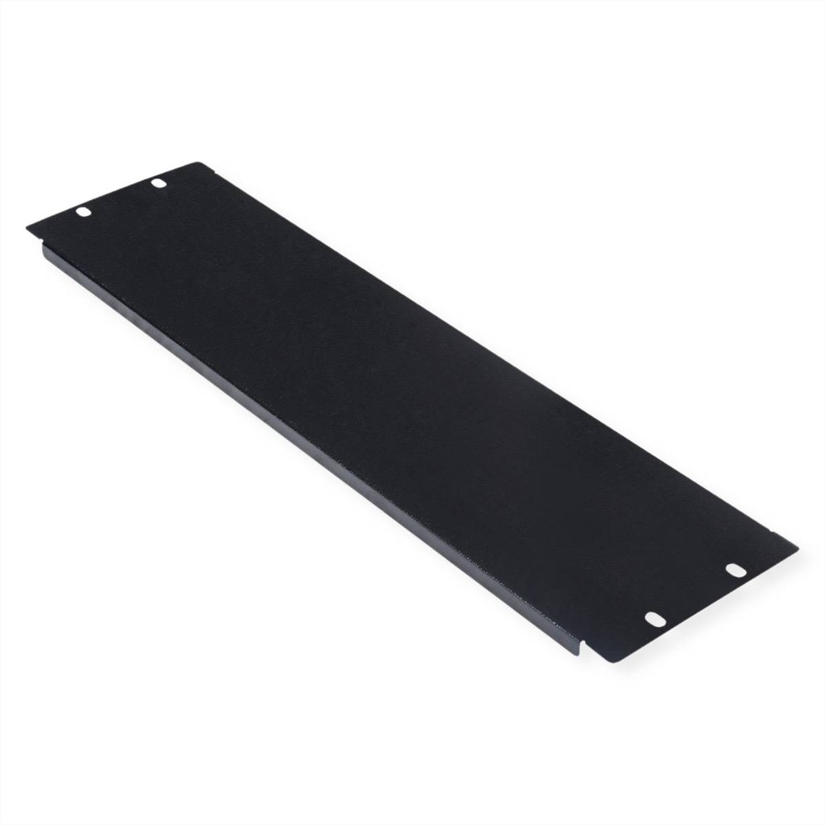 ROLINE Blindabdeckung - Jet Black, RAL 9005 - 3U - 48.3 cm (19")