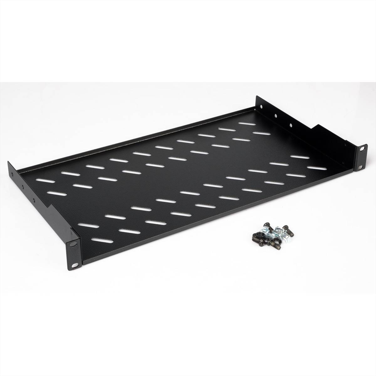 ROLINE Rack - Regal - 250 mm tief, Tragfähigkeit 15 kg - RAL 9005, Jet Black - 1U - 48.3 cm (19")