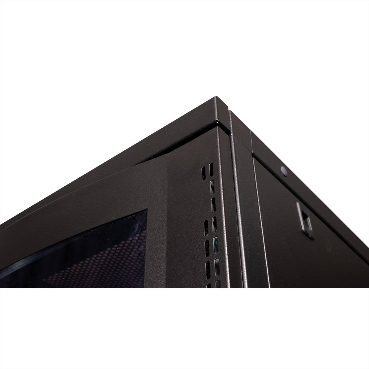 ROLINE 19-Zoll Serverschrank Pro 26 HE, 600x1000 BxT schwarz Plexiglas