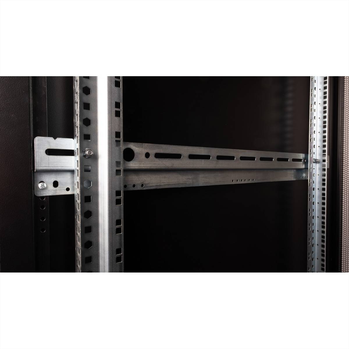 ROLINE 19-Zoll Serverschrank Pro 36 HE, 600x1000 BxT schwarz Plexiglas