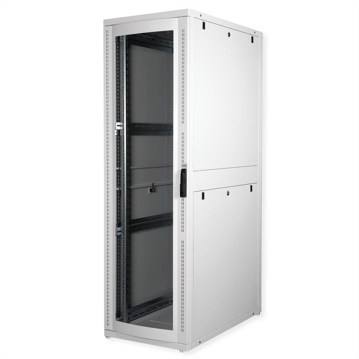 ROLINE 19-Zoll Serverschrank Pro 42 HE, 600x1000 BxT grau Plexiglas