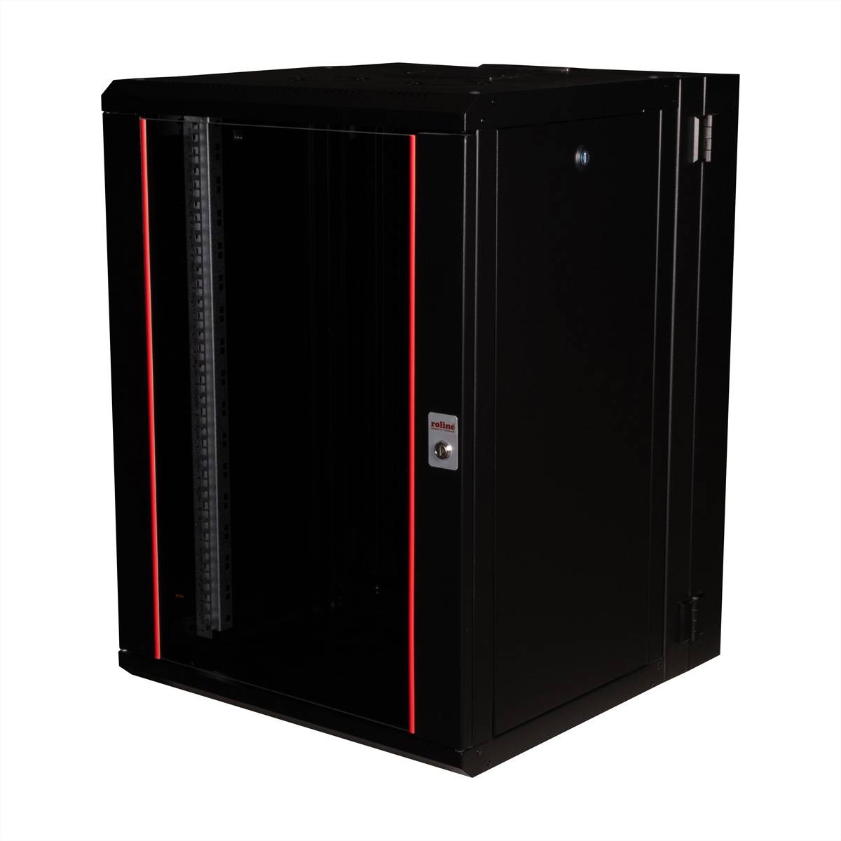 ROLINE 19-Zoll Wandgehäuse Pro 16 HE, 600x600 BxT zweiteilig schwenkbar schwarz