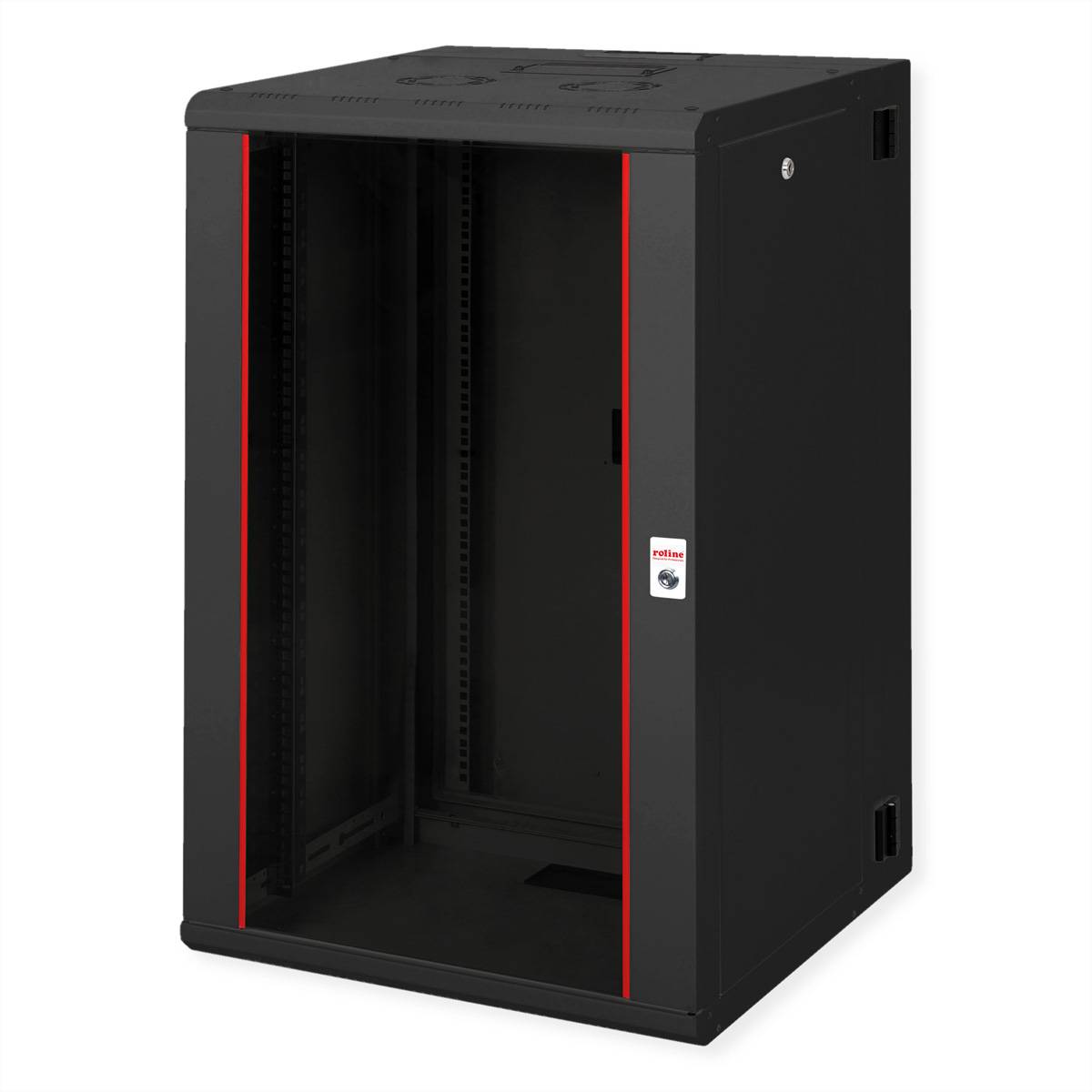 ROLINE 19-Zoll Wandgehäuse Pro 20 HE, 600x600 BxT zweiteilig schwenkbar schwarz