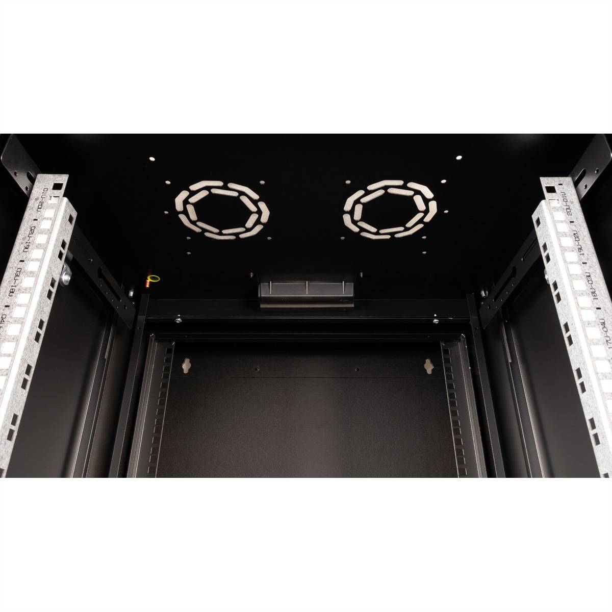 ROLINE 19-Zoll Wandgehäuse Pro 20 HE, 600x600 BxT zweiteilig schwenkbar schwarz