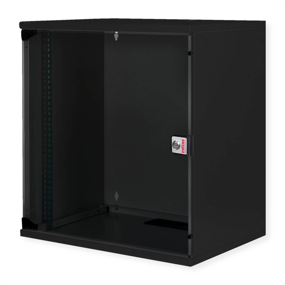ROTRONIC-SECOMP - Roline Basic - Gehäuse - kit, 540x400 WxD - geeignet für Wandmontage - RAL 9005, Jet Black - 12U - 48.