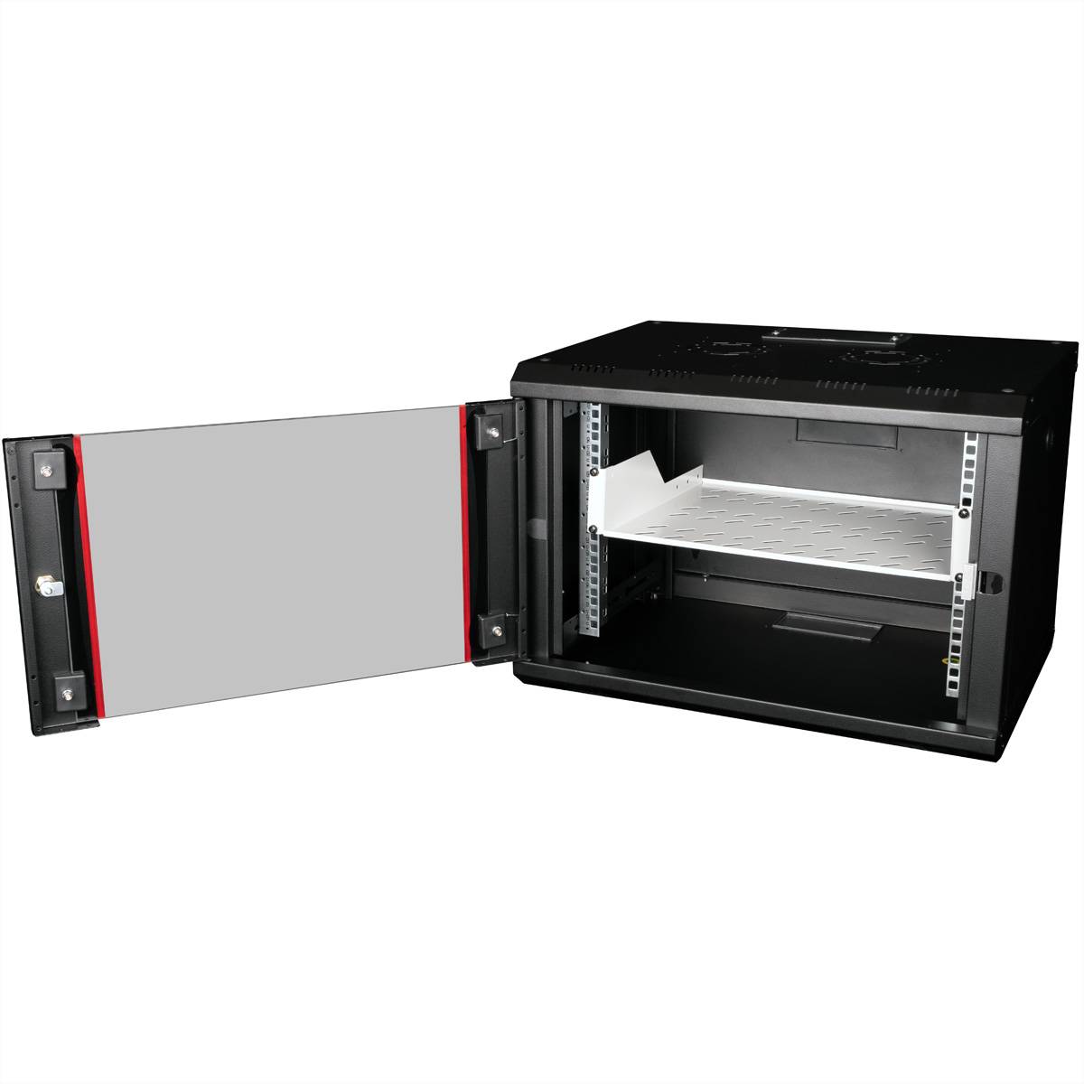 Roline - Rack - Regal - 350 mm tief, Tragfähigkeit 25 kg - RAL 7035, Hellgrau - 2U - 48.3 cm (19"")