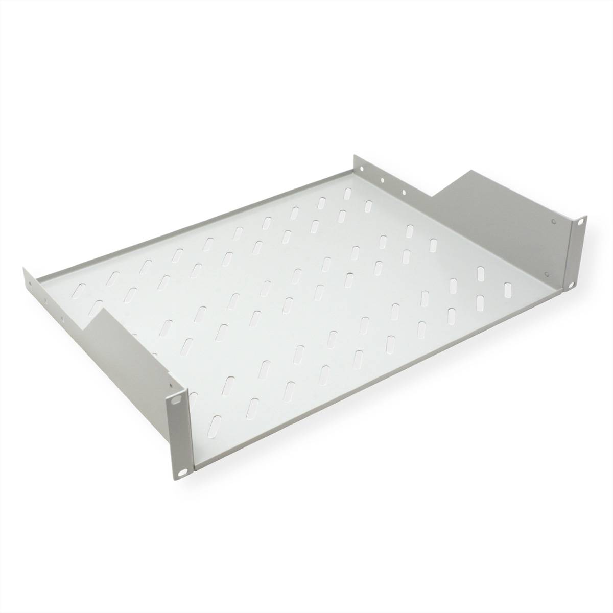 ROLINE 19-Zoll Fachboden 2 HE 350 T, 25kg Tragkraft grau