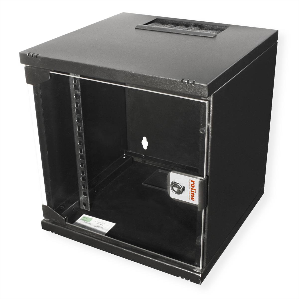 ROLINE 10-Zoll Wandgehäuse 6 HE, 312x300 BxT schwarz