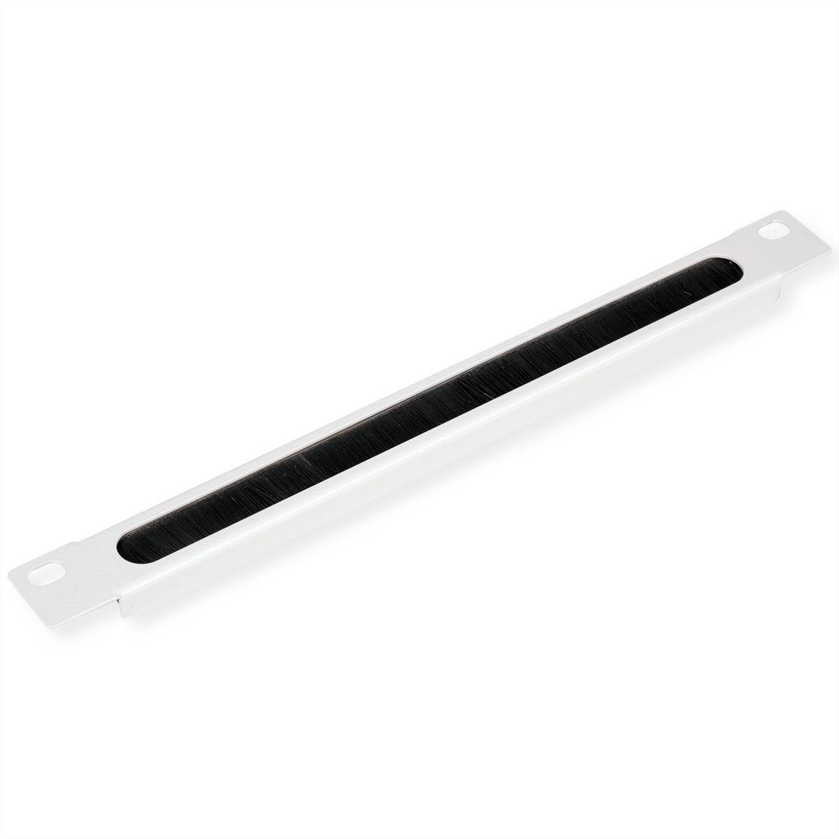 ROTRONIC-SECOMP - Roline - Kabeleingangsplatte für Rack - mit Bürstenstreifen - Hellgrau, RAL 7035 - 0.5U - 25.4 cm