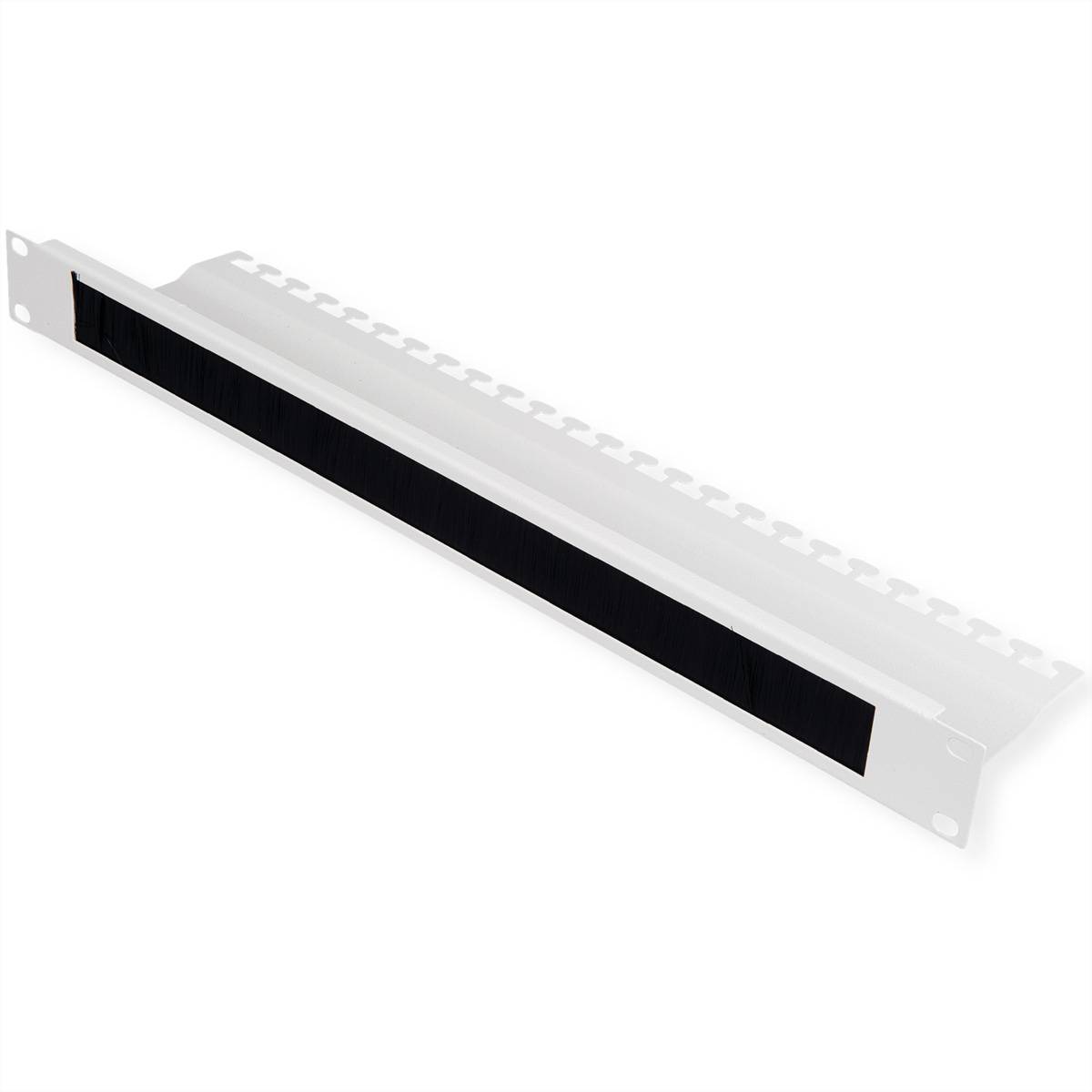 ROTRONIC-SECOMP - Roline - Kabeleingangsplatte für Rack - mit Bürstenstreifen - Hellgrau, RAL 7035 - 1U - 25.4 cm (10"")