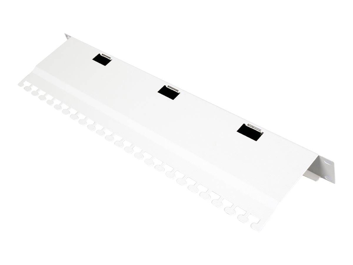 ROTRONIC-SECOMP - Roline - Kabeleingangsplatte für Rack - mit Bürstenstreifen - Hellgrau, RAL 7035 - 1U - 25.4 cm (10"")