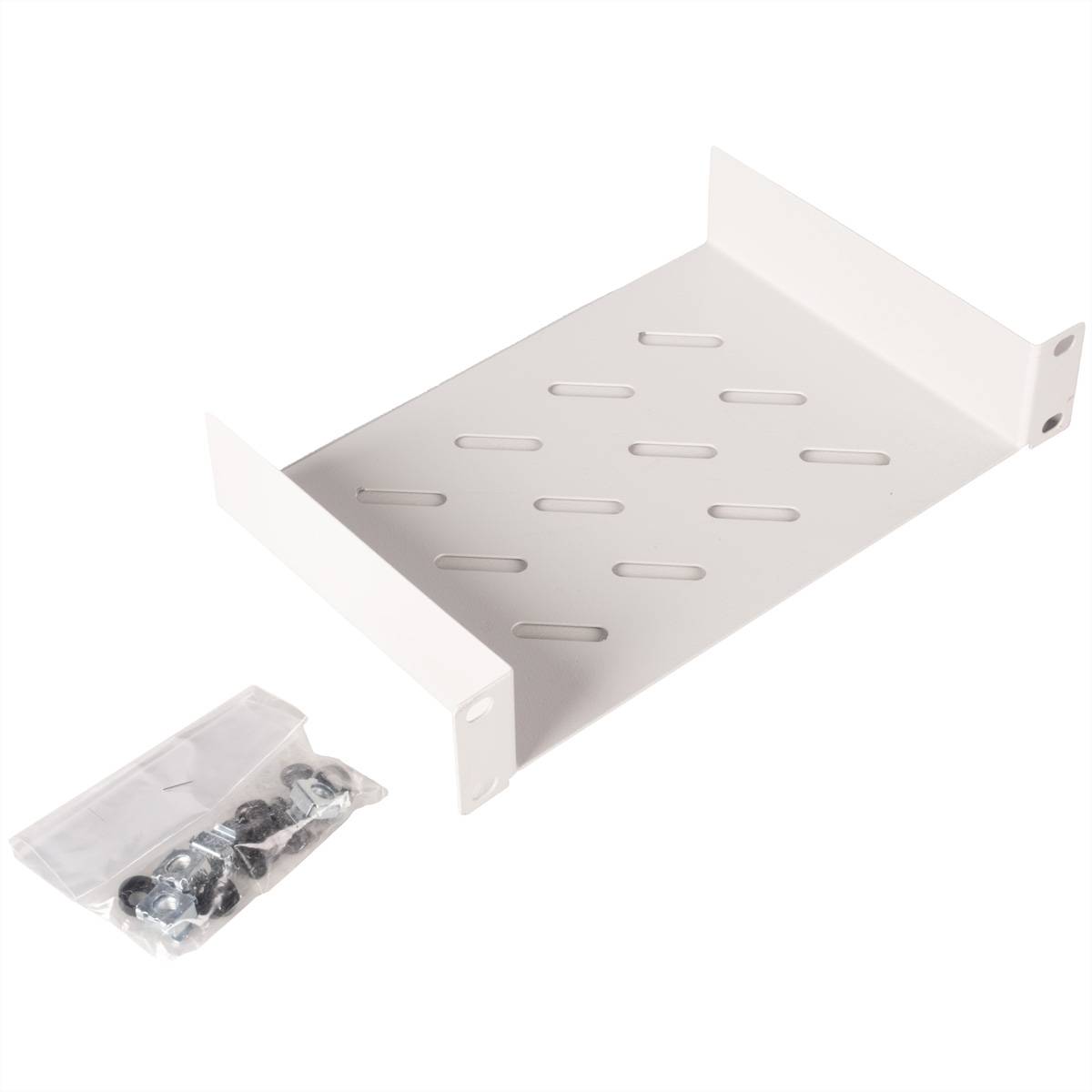 Roline - Rack - Regal - 150 mm tief - RAL 7035, Hellgrau - 1U - 48.3 cm (10"")