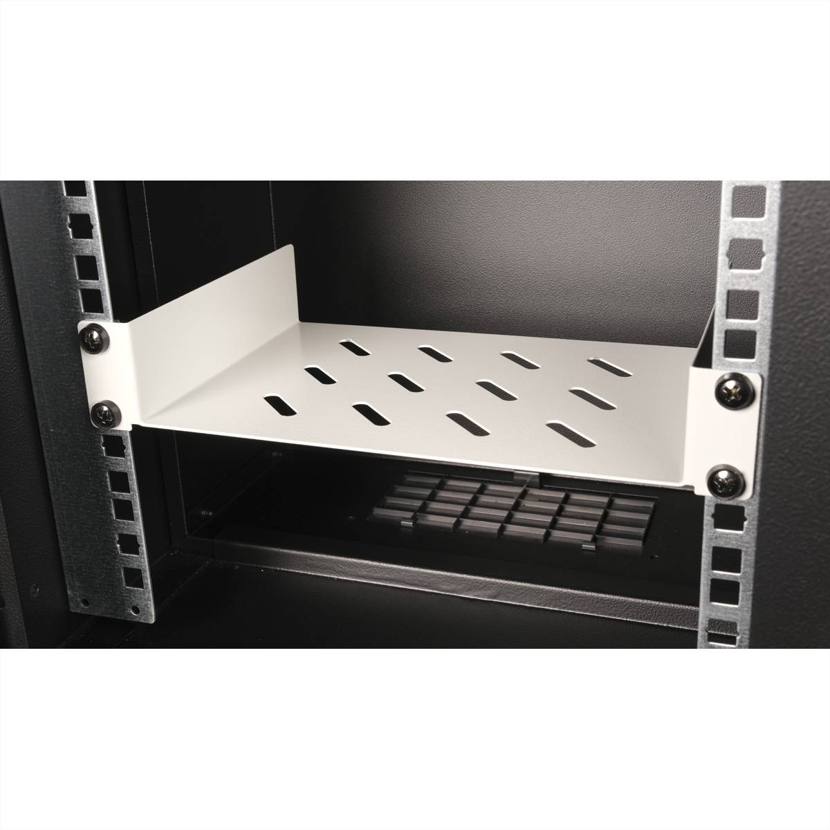 Roline - Rack - Regal - 150 mm tief - RAL 7035, Hellgrau - 1U - 48.3 cm (10"")