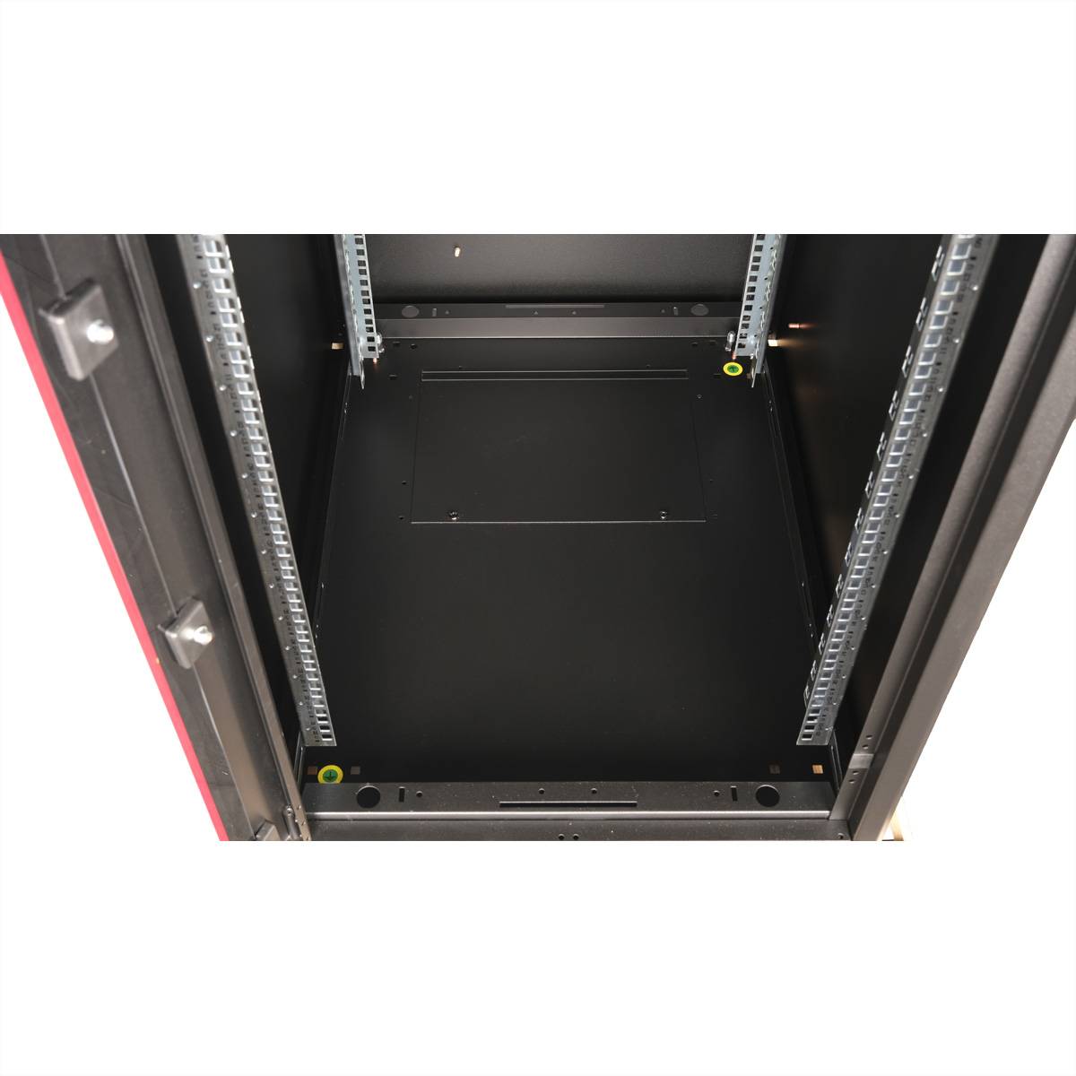 Roline Basic - Schrank Netzwerkschrank - Glas Tür, 600x800 BxT - RAL 9005, Jet Black - 22U - 48.3 cm (19"")
