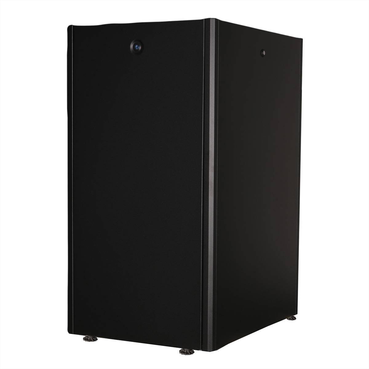 Roline Basic - Schrank Netzwerkschrank - Glas Tür, 600x800 BxT - RAL 9005, Jet Black - 22U - 48.3 cm (19"")