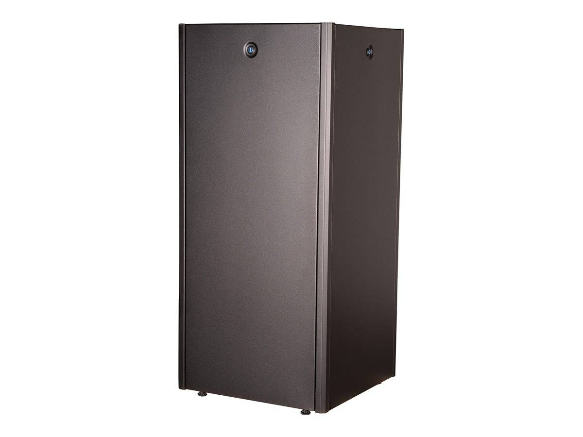 ROTRONIC-SECOMP - Roline Basic - Schrank Netzwerkschrank - glass door, 600x600 WxD - RAL 9005, Jet Black - 26U - 48.3 cm