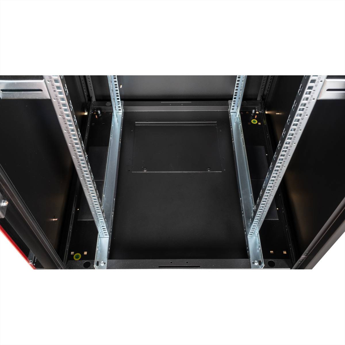 Roline Basic - Schrank Netzwerkschrank - glass door, 600x600 WxD - RAL 9005, Jet Black - 32U - 48.3 cm (19"")
