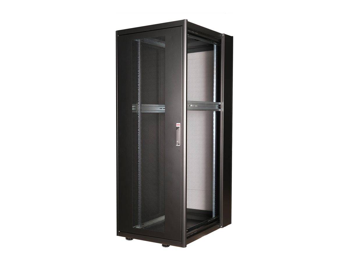 ROTRONIC-SECOMP - Roline Basic - Schrank Netzwerkschrank - perforated door, 800x1000 WxD - RAL 9005, Jet Black - 42HE -