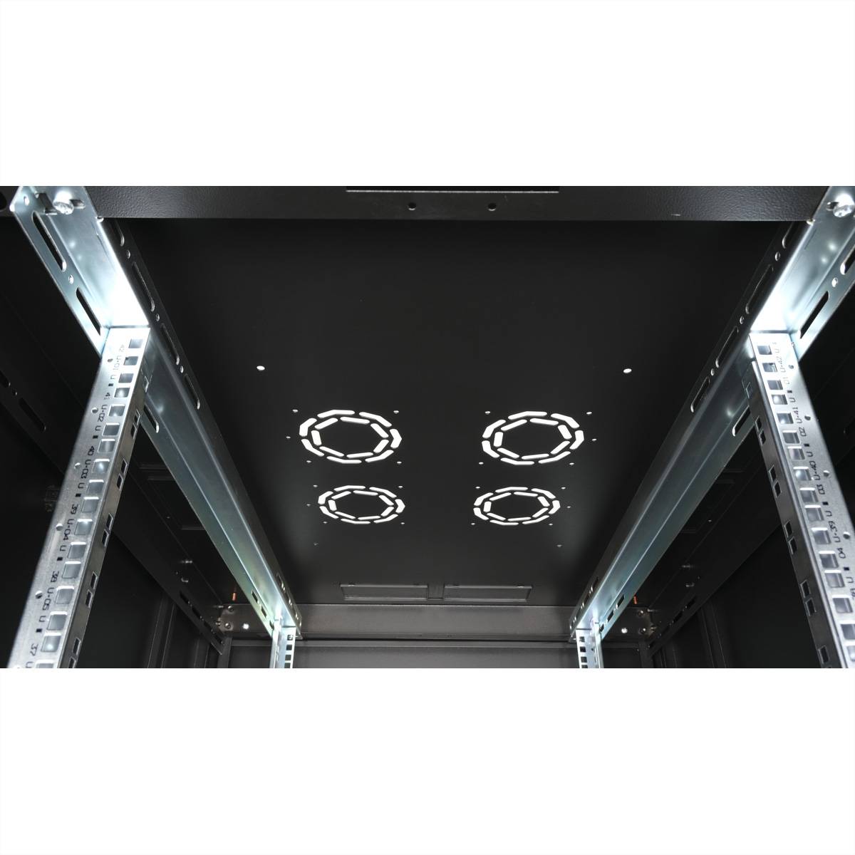 Roline Basic - Schrank Netzwerkschrank - perforierte Tür, 800x1000 BxT - RAL 9005, Jet Black - 42HE - 48.3 cm (19"")
