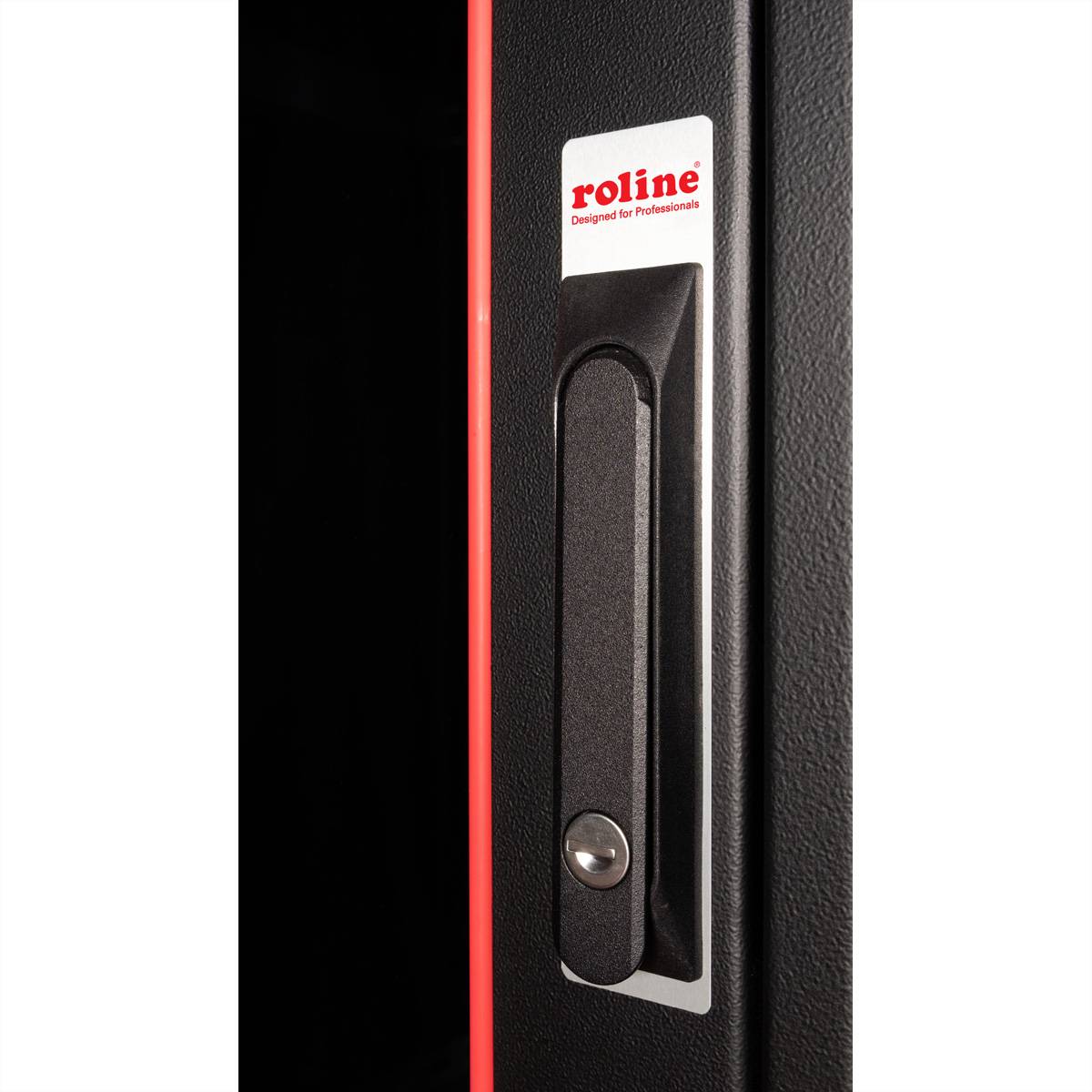 ROLINE 19-Zoll Netzwerkschrank Basic 42HE, 800x800 BxT Glastür schwarz