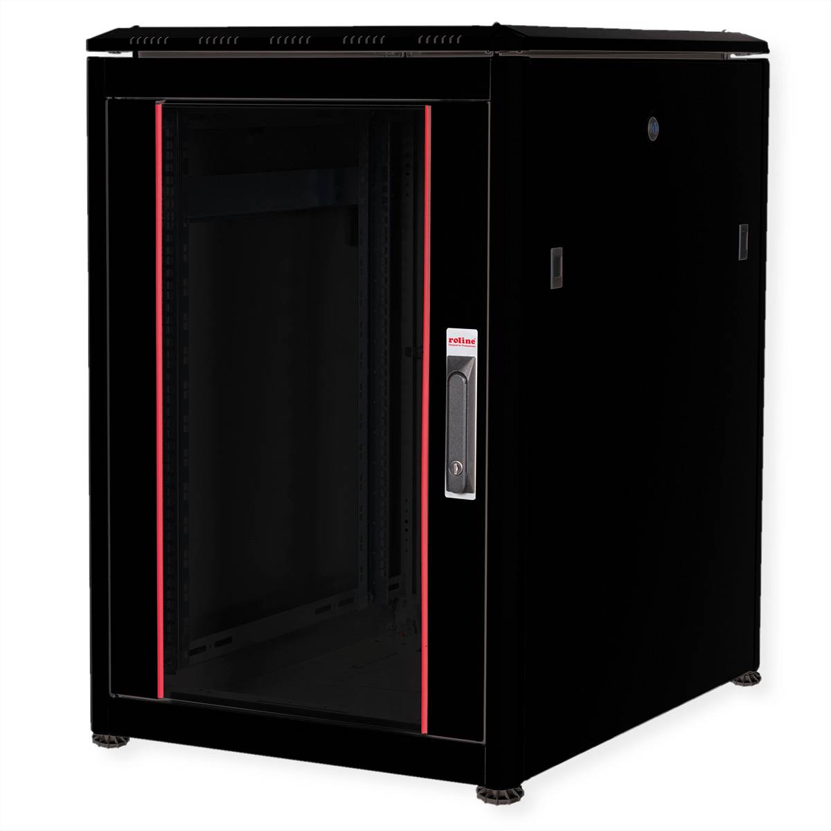 Roline Pro - Schrank Netzwerkschrank - mit Glastür, 600 x 800 mm (B x T)