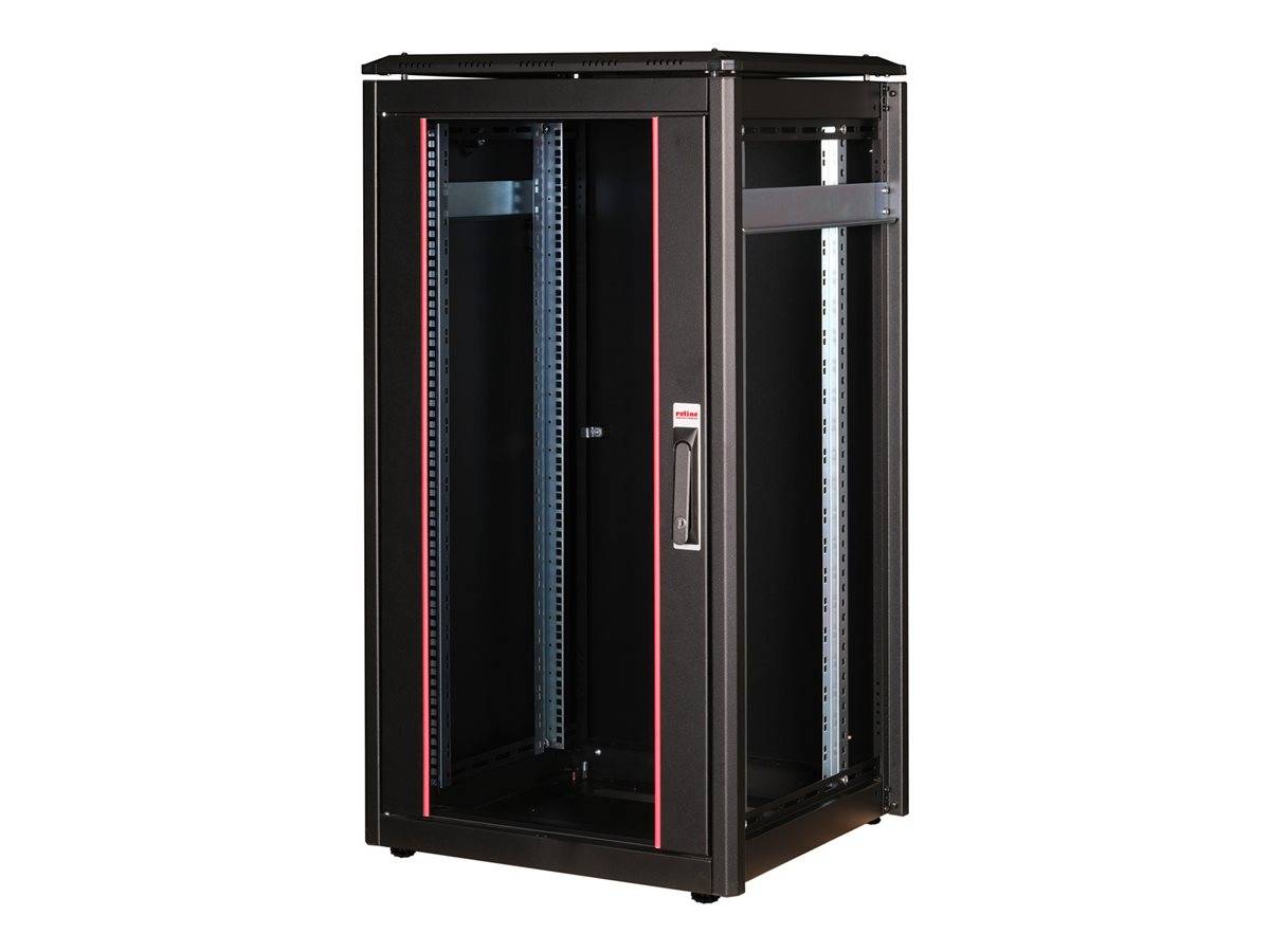 ROTRONIC-SECOMP - Roline Pro - Schrank Netzwerkschrank - mit Glastür, 600 x 600 mm (B x T)