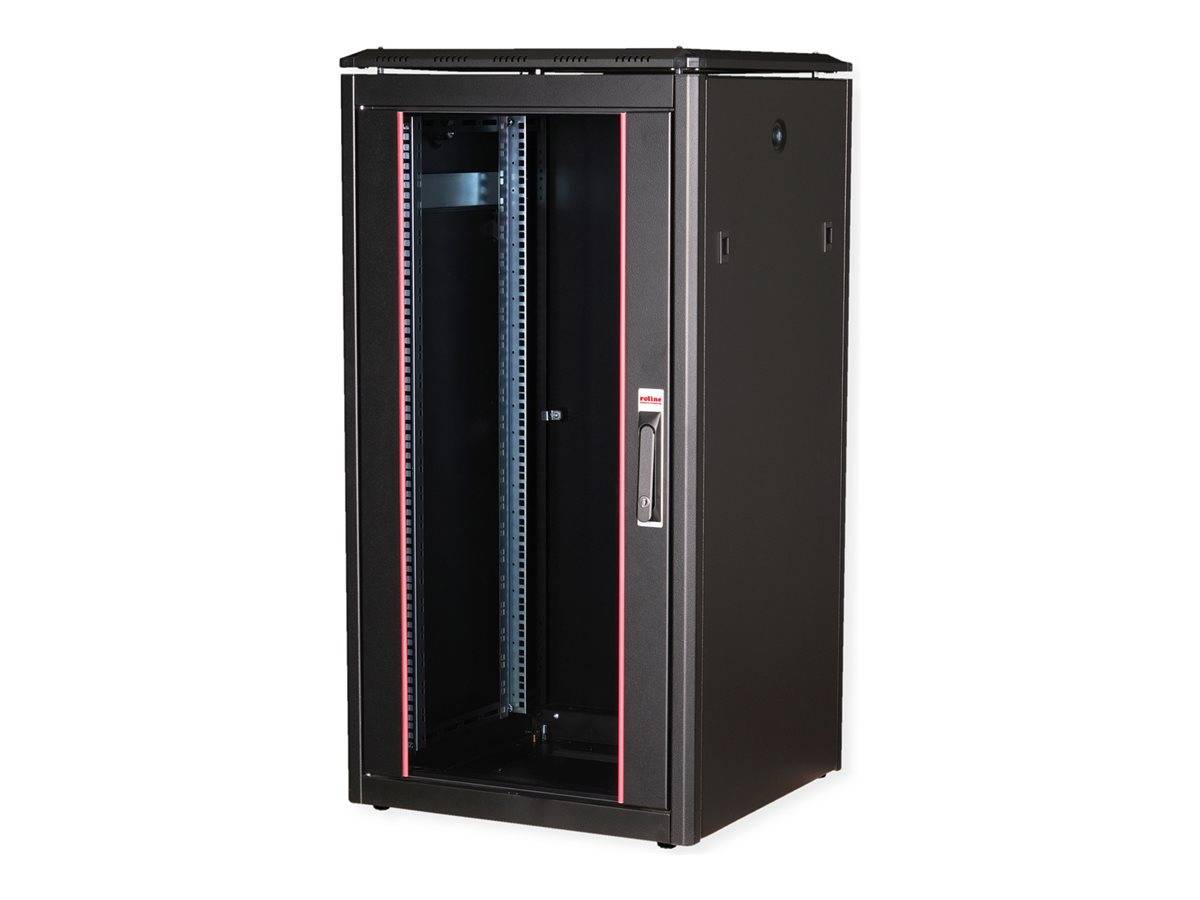 ROTRONIC-SECOMP - Roline Pro - Schrank Netzwerkschrank - mit Glastür, 600 x 600 mm (B x T)
