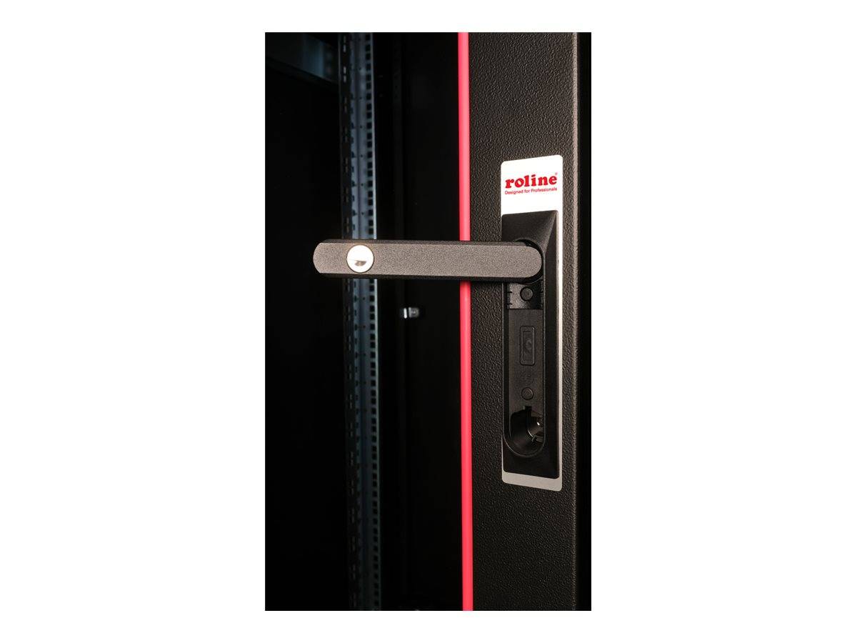 ROTRONIC-SECOMP - Roline Pro - Schrank Netzwerkschrank - mit Glastür, 600 x 600 mm (B x T)