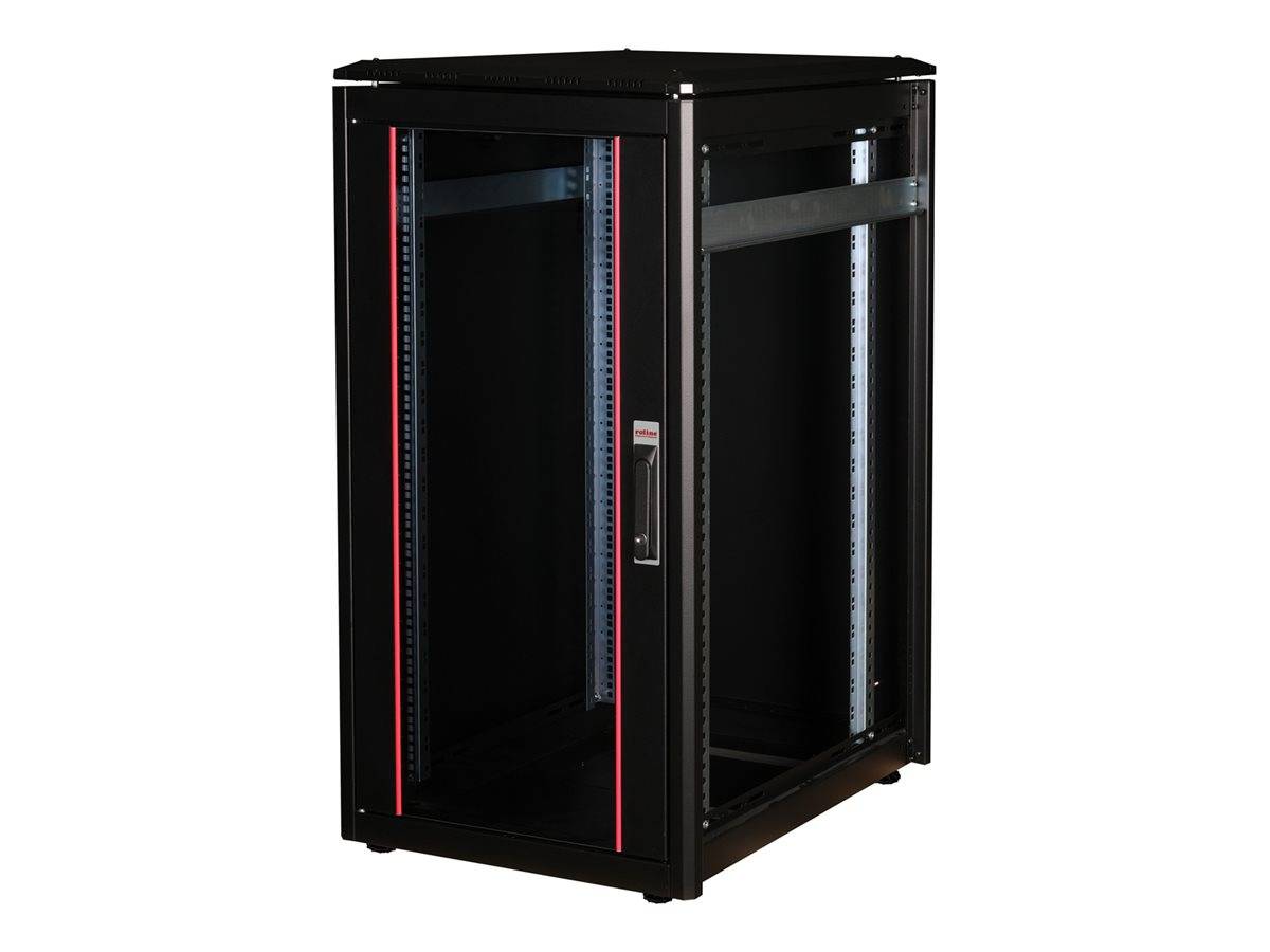 ROTRONIC-SECOMP - Roline Pro - Schrank Netzwerkschrank - mit Glastür, 600 x 800 mm (B x T)