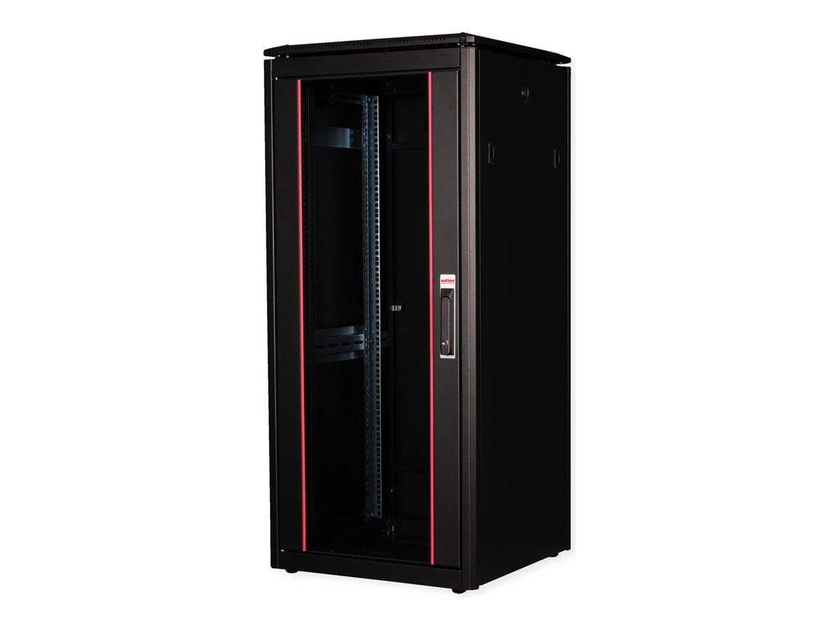 ROTRONIC-SECOMP - Roline Pro - Schrank Netzwerkschrank - mit Glastür, 600 x 600 mm (B x T)