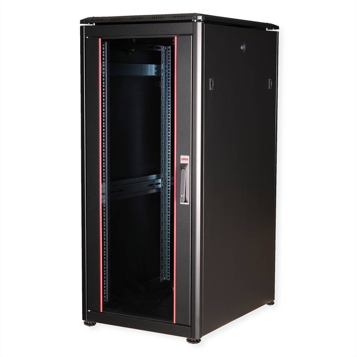 Roline Pro - Schrank Netzwerkschrank - mit Glastür, 600 x 800 mm (B x T)