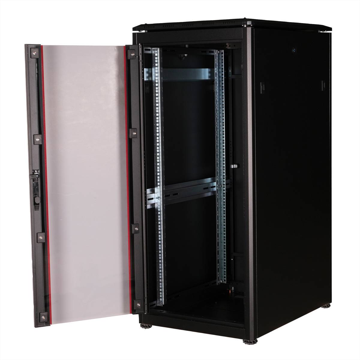 ROLINE 19-Zoll Netzwerkschrank Pro 26 HE, 600x800 BxT Glastür schwarz