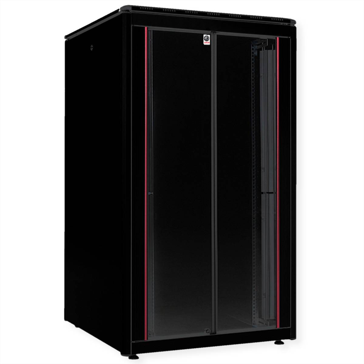 Roline Pro - Schrank Netzwerkschrank - mit Glastür, 800 x 800 mm (B x T)