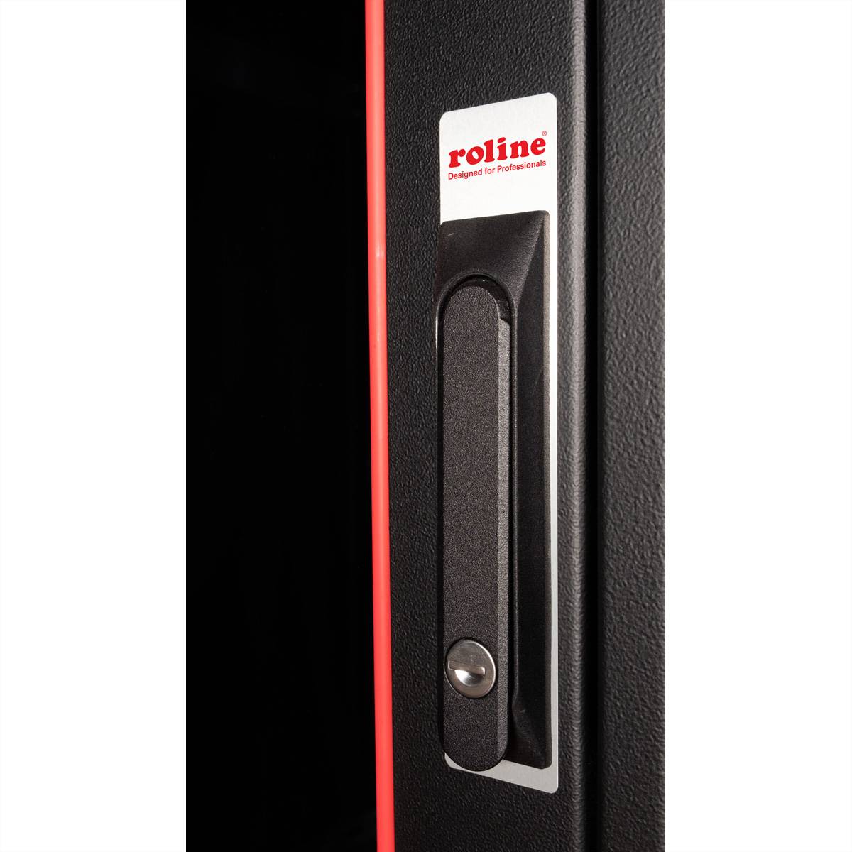 ROLINE 19-Zoll Netzwerkschrank Pro 32 HE, 600x600 BxT Glastür schwarz