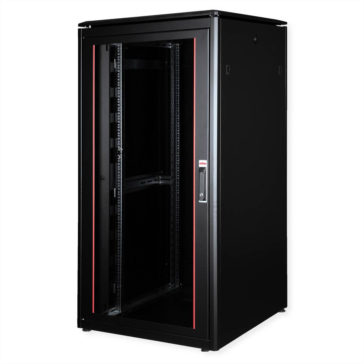 Roline Pro - Schrank Netzwerkschrank - mit Glastür, 800 x 800 mm (B x T)