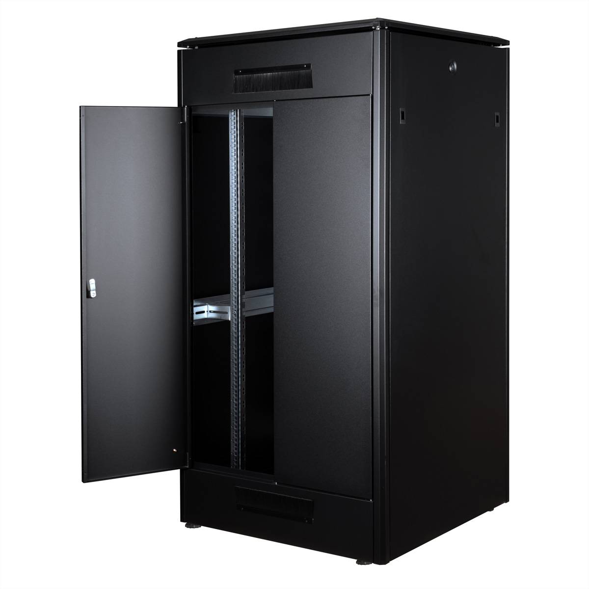 ROLINE 19-Zoll Netzwerkschrank Pro 32 HE, 800x800 BxT Glastür schwarz