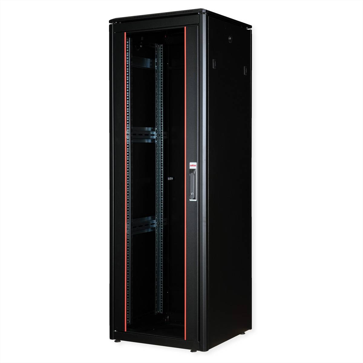 Roline Pro - Schrank Netzwerkschrank - mit Glastür, 600 x 600 mm (B x T)