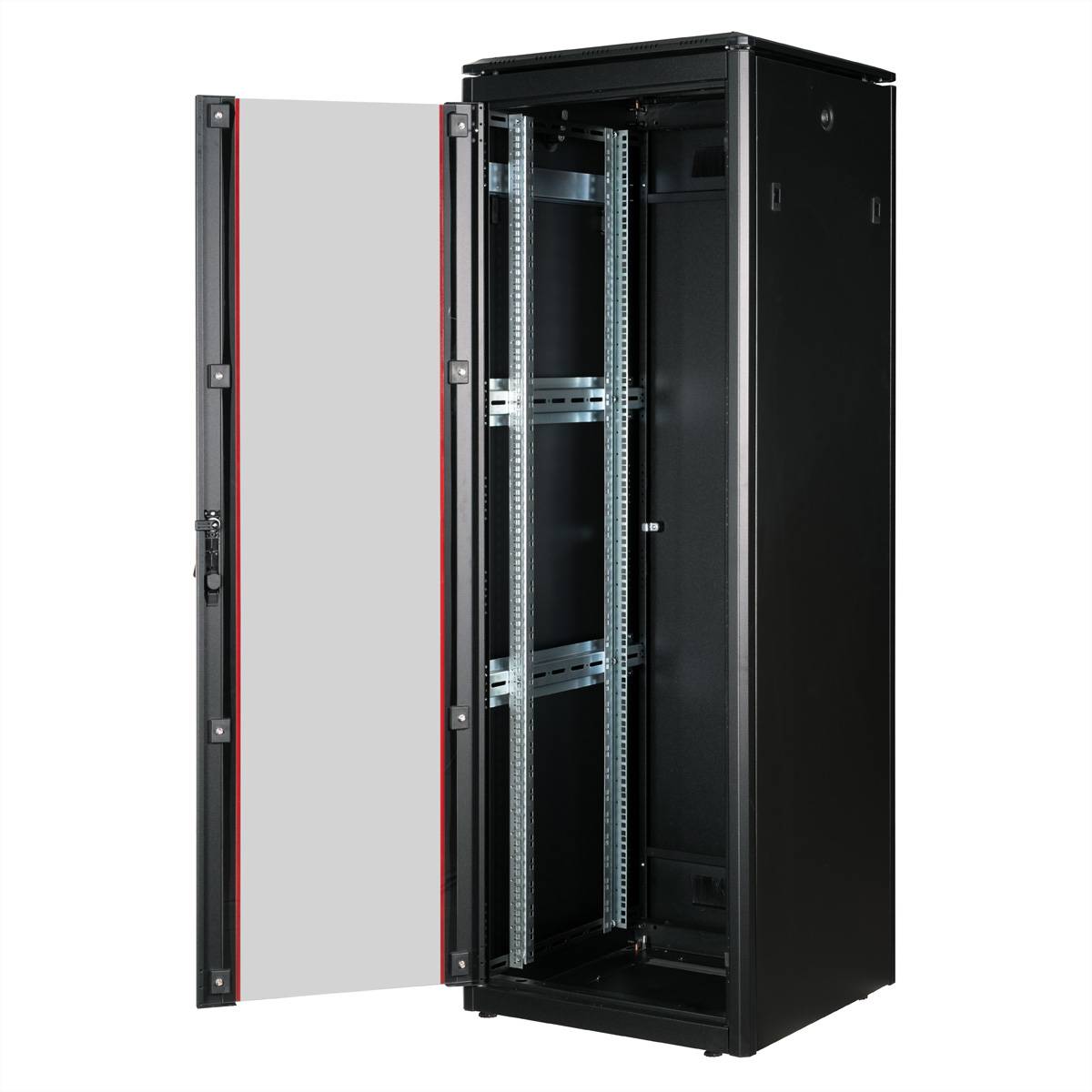 ROLINE 19-Zoll Netzwerkschrank Pro 36 HE, 600x600 BxT Glastür schwarz