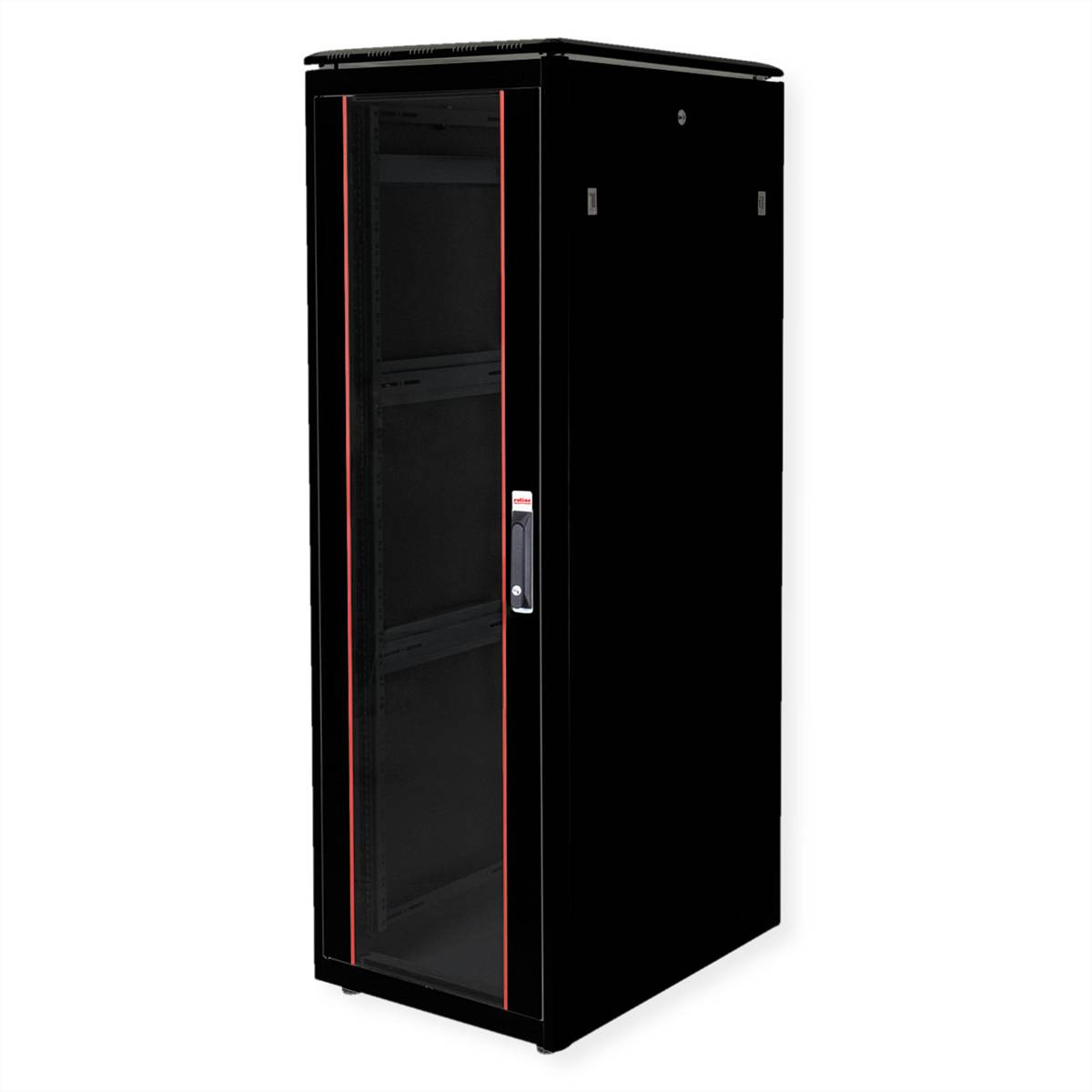 Roline Pro - Schrank Netzwerkschrank - mit Glastür, 600 x 800 mm (B x T)