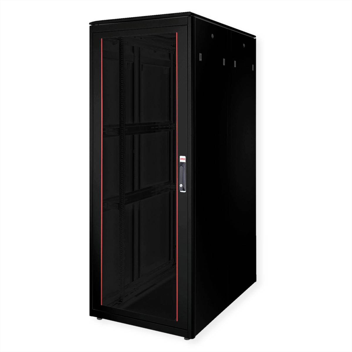 Roline Pro - Schrank Netzwerkschrank - mit Glastür, 800 x 1200 mm (B x T)