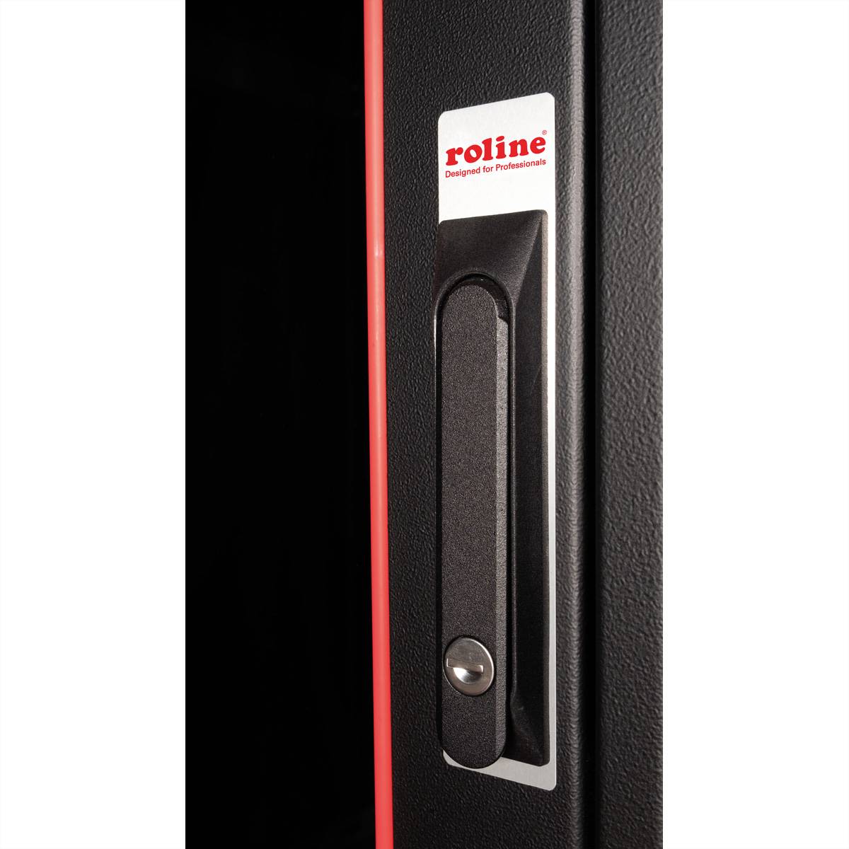 ROLINE 19-Zoll Netzwerkschrank Pro 47 HE, 600x600 BxT Glastür schwarz
