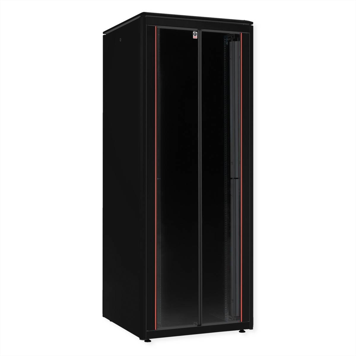 ROLINE 19-Zoll Netzwerkschrank Pro 47 HE, 800x800 BxT Glastür schwarz