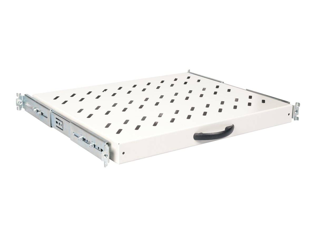 ROTRONIC-SECOMP - Roline - Rack-Schieberegal - 350 mm tief, Tragfähigkeit 25 kg - Hellgrau, RAL 7035 - 1U - 48.3 cm