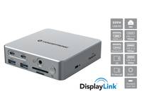 CONCEPTRONIC - Dock USB-C->2xHDMI 2xUSB-C 4xUSB-A DP GbE LAN
