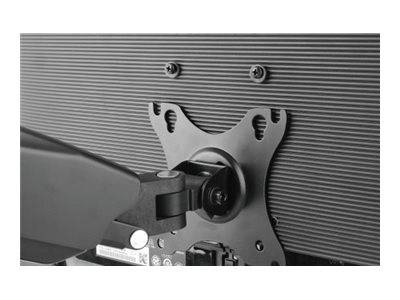 Manhattan - Befestigungskit (Gelenkarm) - Gasfeder - für 2 LCD-Displays - Aluminium - Schwarz - Bildschirmgröße: 43.2-81