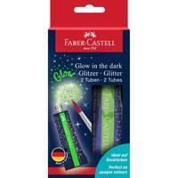FABER-CASTELL - Glitzer Glow in the dark 2x12 ml